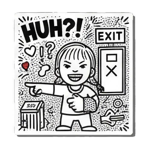 Sticker 15 from AI Sticker Pack, designed for expressive chats, social replies, and everyday reactions.