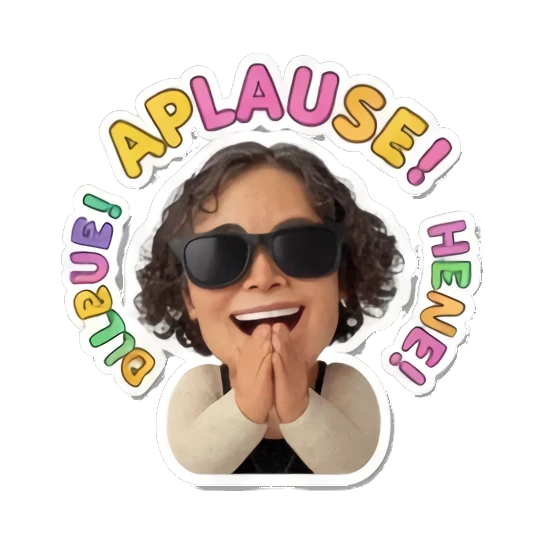 Stressed mom asking for help Cheerful Curly Mom sticker for expressive chats and social replies.