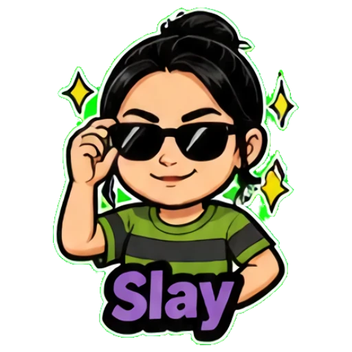 Girl with an angry expression and fire background, serious Siargao Surfer Girl sticker for expressive chats and social replies.