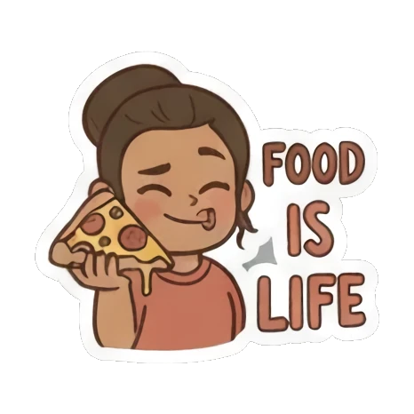 Relaxed girl in "Chill Mode". Girl's Daily Vibes sticker for expressive chats and social replies.