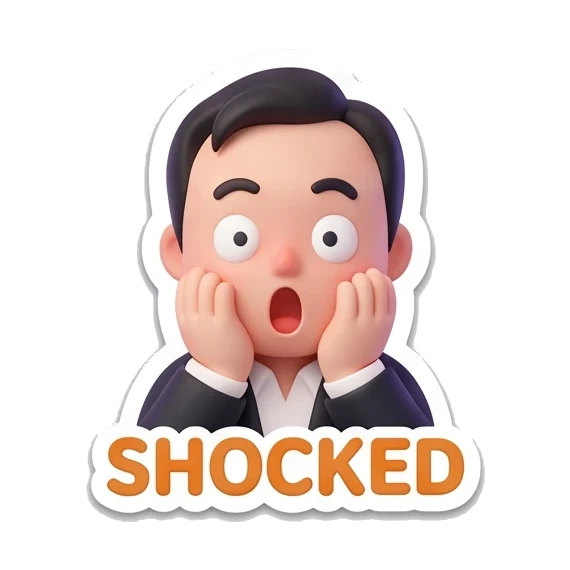 shocked boy with hands on face Cheerful Fanboy Daily Life sticker for expressive chats and social replies.