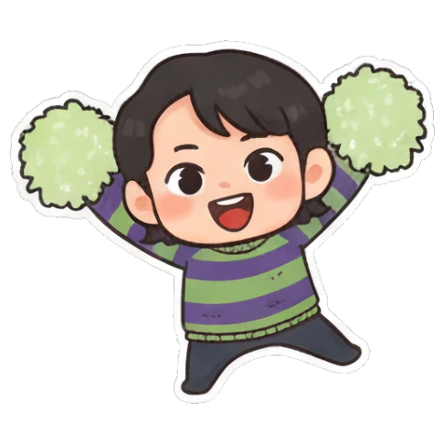 条纹衫萌娃 Striped Kid's Daily Moods sticker for expressive chats and social replies.