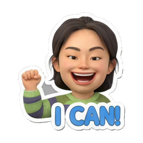 可爱头像，聊天表情合集 Cute Girl's Daily Moods sticker for expressive chats and social replies.