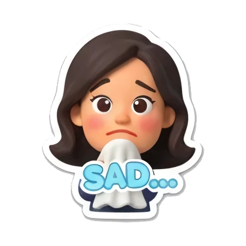 职场女性伤心流泪 Office Lady Daily Life sticker for expressive chats and social replies.