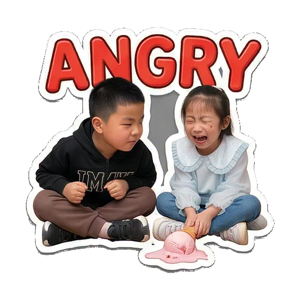 Sticker 4 from AI Sticker Pack, designed for expressive chats, social replies, and everyday reactions.