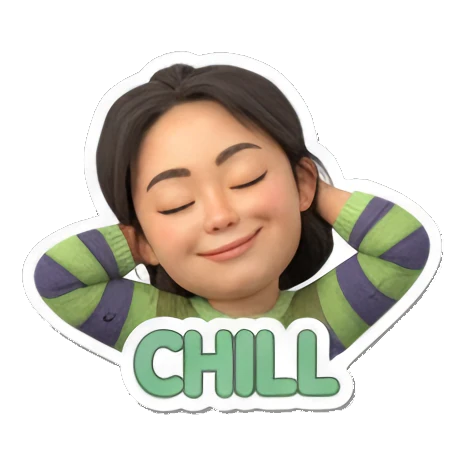 趣味互动，让聊天不再枯燥 Cute Girl's Daily Moods sticker for expressive chats and social replies.