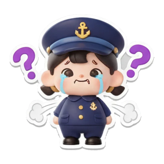 小水手疑惑问号 Chibi Sailor's Daily Expressions sticker for expressive chats and social replies.