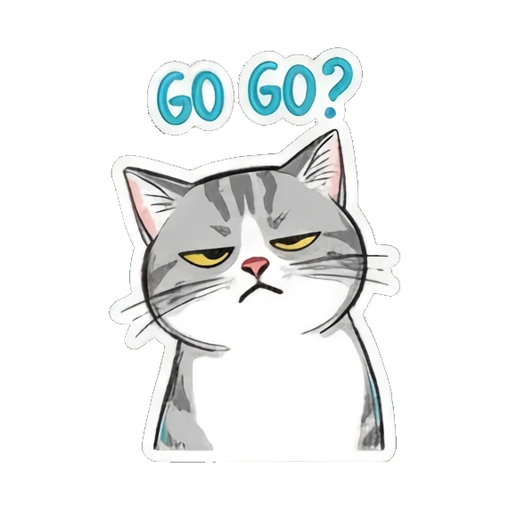 Cat wearing cool sunglasses Mischievous Meow Moments sticker for expressive chats and social replies.