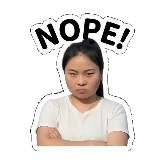 Sticker 9 from AI Sticker Pack, designed for expressive chats, social replies, and everyday reactions.