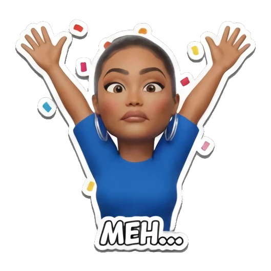无聊无奈的表情 Modern Girl Expressions sticker for expressive chats and social replies.