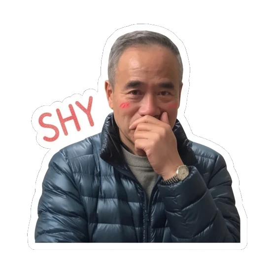 Dad crying with sob text Cheerful Dad Daily Life sticker for expressive chats and social replies.