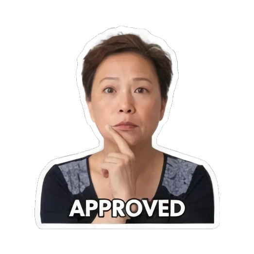 批准认可手势 Real Life Reactions sticker for expressive chats and social replies.