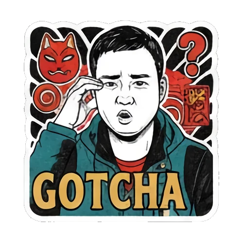 Understanding GOTCHA Ukiyo-e Guy's Moods sticker for expressive chats and social replies.