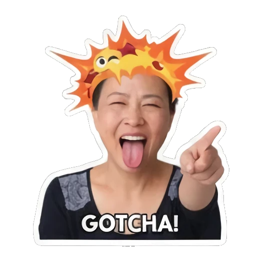 得意指点抓到 Real Life Reactions sticker for expressive chats and social replies.