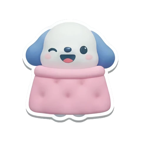 Sticker 6 from blue dog, designed for expressive chats, social replies, and everyday reactions.