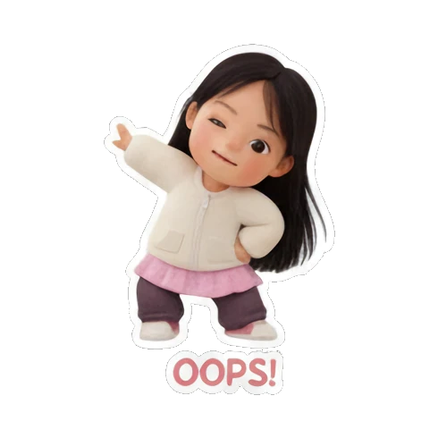 女孩放松舞动 Little Dancer Joy sticker for expressive chats and social replies.