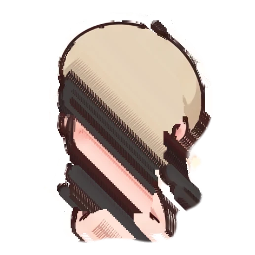 Girl in beret praying with sparkling eyes Beret Girl Daily Life sticker for expressive chats and social replies.