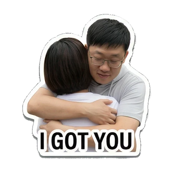 couple sharing ice cream Sweet Couple Moments sticker for expressive chats and social replies.