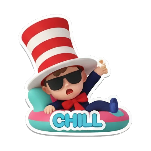Curious boy with Ooh text Whimsical Hat Boy Adventures sticker for expressive chats and social replies.