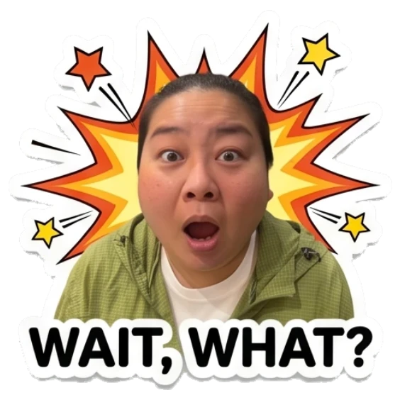 Woman looking shocked with explosion background Daily Life of a Friendly Woman sticker for expressive chats and social replies.