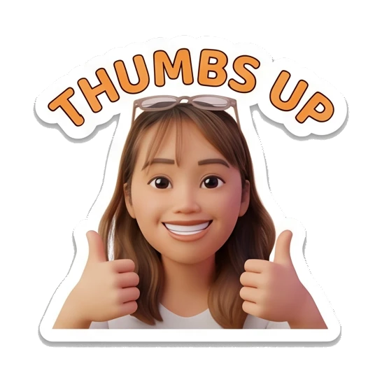Sticker 8 from AI Sticker Pack, designed for expressive chats, social replies, and everyday reactions.