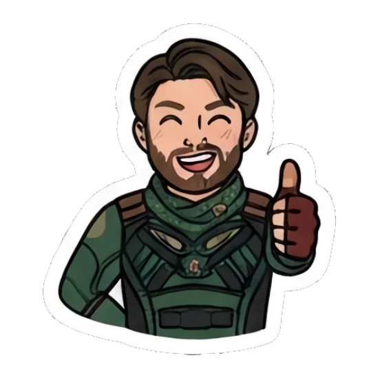 Soldier boy giving a thumbs up with a cheerful smile Soldier Boy Daily Vibes sticker for expressive chats and social replies.
