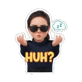 放松CHILL Uniformed Girl's Daily Moods sticker for expressive chats and social replies.