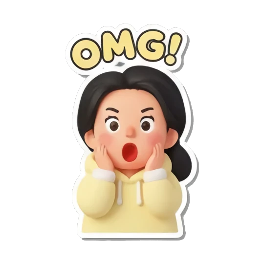 Sticker 1 from AI Sticker Pack, designed for expressive chats, social replies, and everyday reactions.