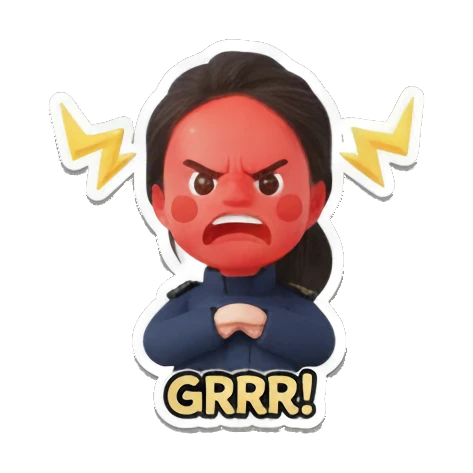 开心大笑哈哈 Chibi Girl's Mood Diary sticker for expressive chats and social replies.