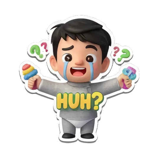 小男孩吃汉堡 Little Boy Daily Adventures sticker for expressive chats and social replies.
