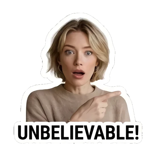 Sticker 9 from AI Sticker Pack, designed for expressive chats, social replies, and everyday reactions.