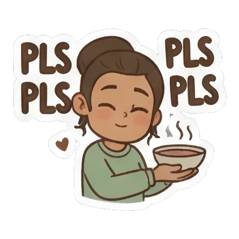 Excited girl "Vibin'". Girl's Daily Vibes sticker for expressive chats and social replies.