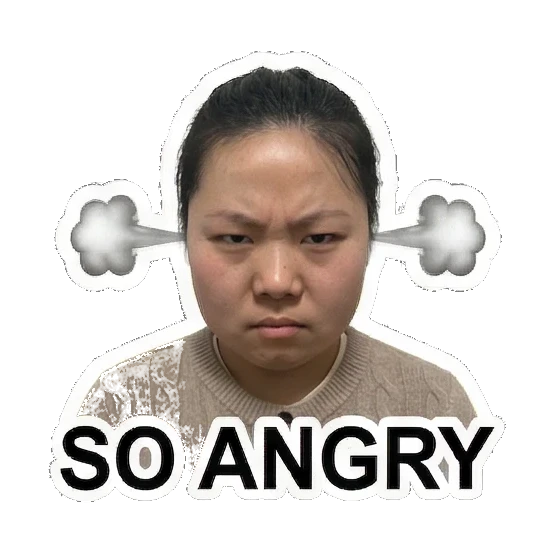 Sticker 8 from AI Sticker Pack, designed for expressive chats, social replies, and everyday reactions.
