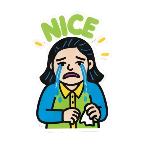 Sticker 14 from AI Sticker Pack, designed for expressive chats, social replies, and everyday reactions.