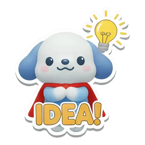 Sticker 15 from blue dog, designed for expressive chats, social replies, and everyday reactions.
