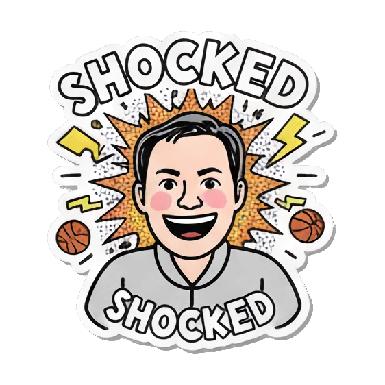 Man saying go away Basketball Pop Art Guy sticker for expressive chats and social replies.