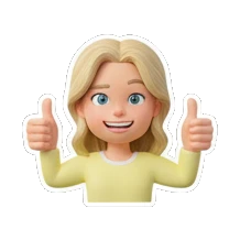 秀肌肉的女孩 Blonde Girl Daily Vibes sticker for expressive chats and social replies.