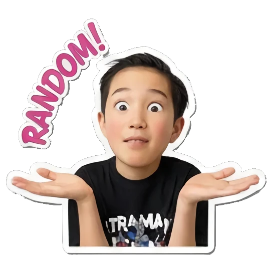 男孩摊手表示随机 Dynamic Boy Expressions sticker for expressive chats and social replies.