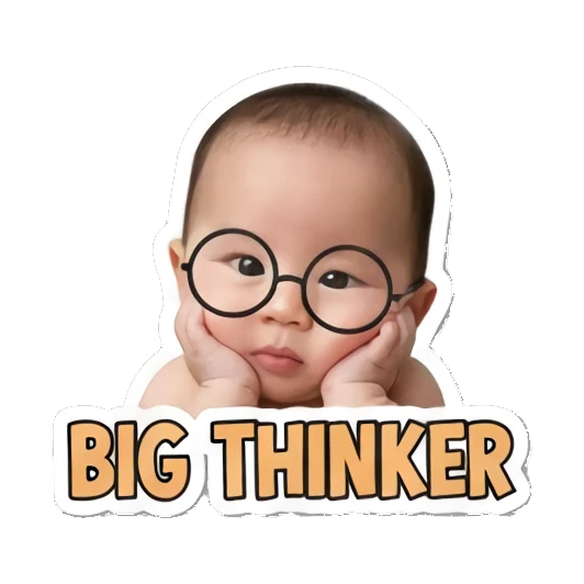 闭眼睡觉的宝宝 Little Baby Expressions sticker for expressive chats and social replies.