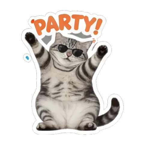猫 聊天 Grumpy Tabby Daily sticker for expressive chats and social replies.