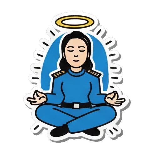 打招呼Hay Pop Art Girl's Daily Moods sticker for expressive chats and social replies.