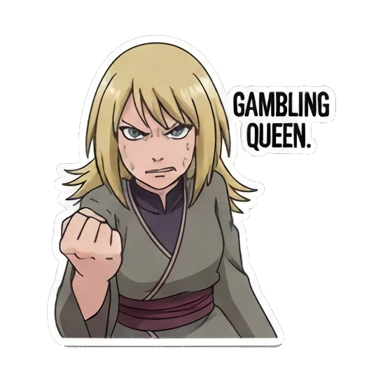 Determined female ninja Ninja World Expressions sticker for expressive chats and social replies.