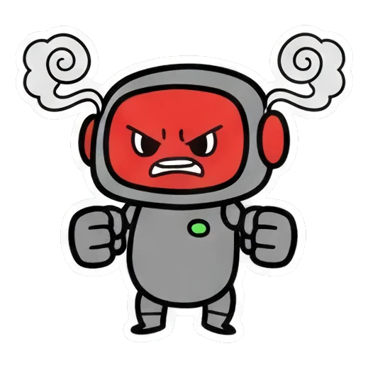 戴睡帽哭泣的机器人 Cute Robot Daily Expressions sticker for expressive chats and social replies.