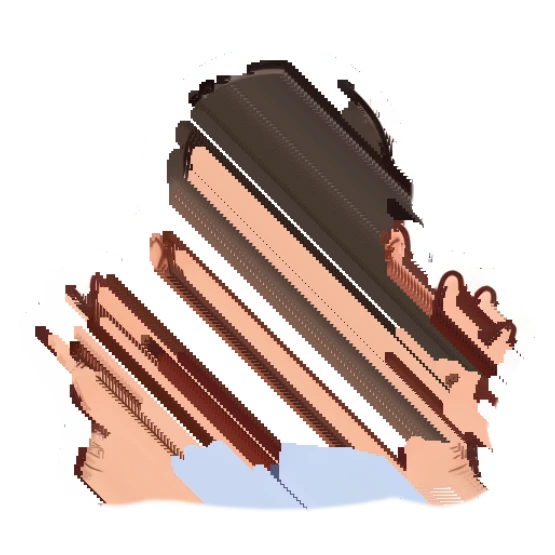 Bearded man making an okay hand gesture with a happy smile Cheerful Bearded Office Guy sticker for expressive chats and social replies.