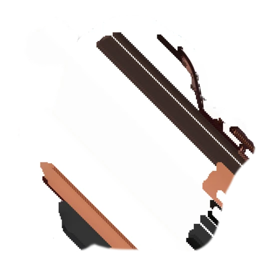 Brunette girl making an OK gesture with both hands, happy expression. Chibi Brunette Girl Daily sticker for expressive chats and social replies.