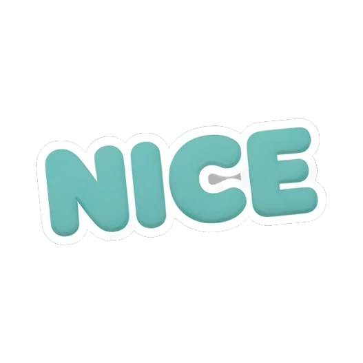 Large text label saying NICE Cheerful Ginger Girl Adventures sticker for expressive chats and social replies.