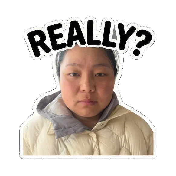 Sticker 7 from Sticker Pack 49c551fa, designed for expressive chats, social replies, and everyday reactions.
