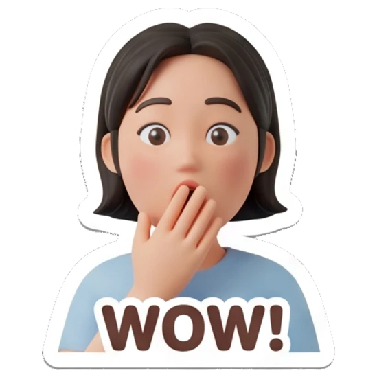 Sticker 3 from AI Sticker Pack, designed for expressive chats, social replies, and everyday reactions.