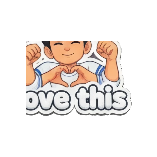 Boy looking skeptical with text Nope Playful Boy Daily Vibes sticker for expressive chats and social replies.