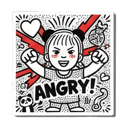 Sticker 4 from AI Sticker Pack, designed for expressive chats, social replies, and everyday reactions.